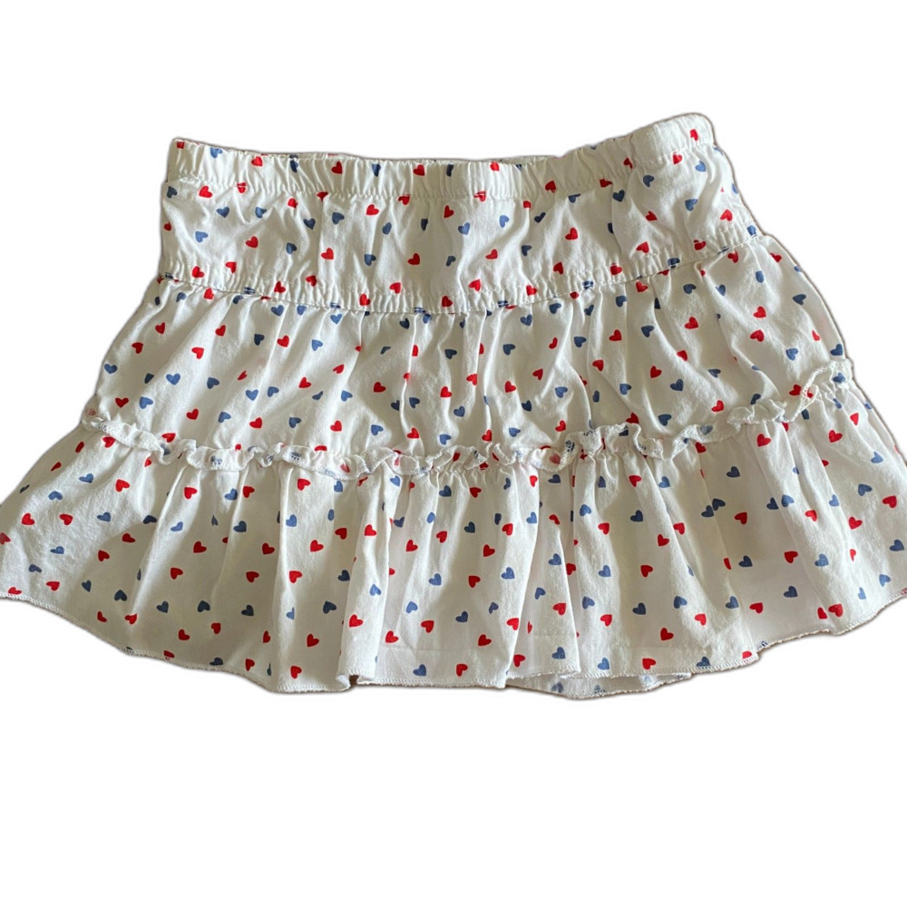 Faded Glory Patriotic Heart Print Skort Girls' 18 Months